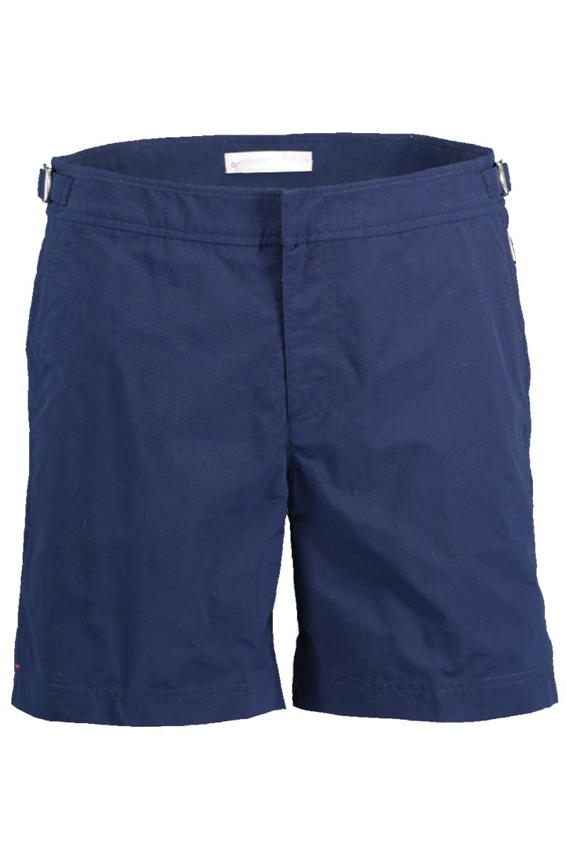 ORLEBAR BROWN-Navy Bulldog Mid-Length Swim Shorts-