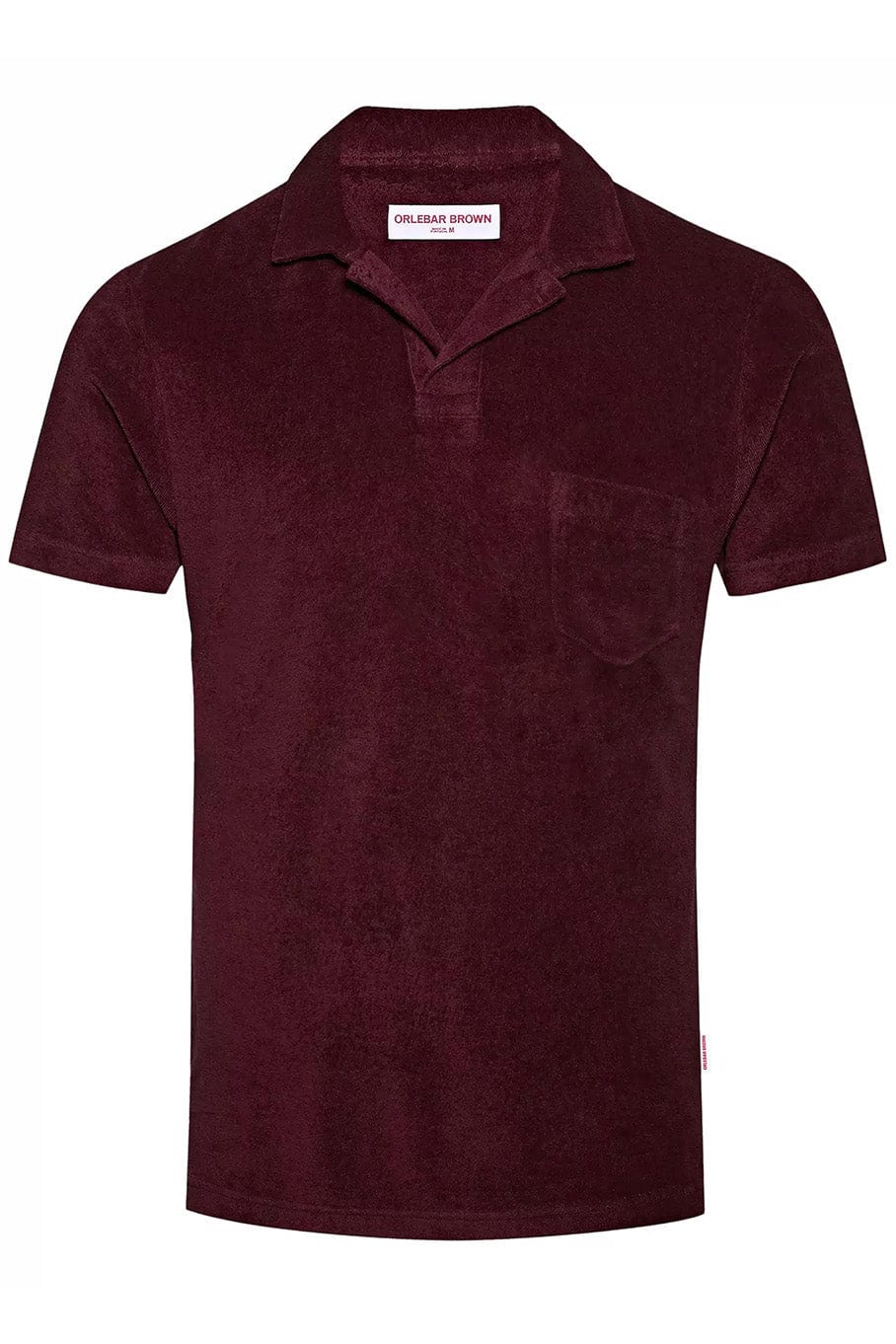 ORLEBAR BROWN-Men’s Terry Toweling Polo - Port-