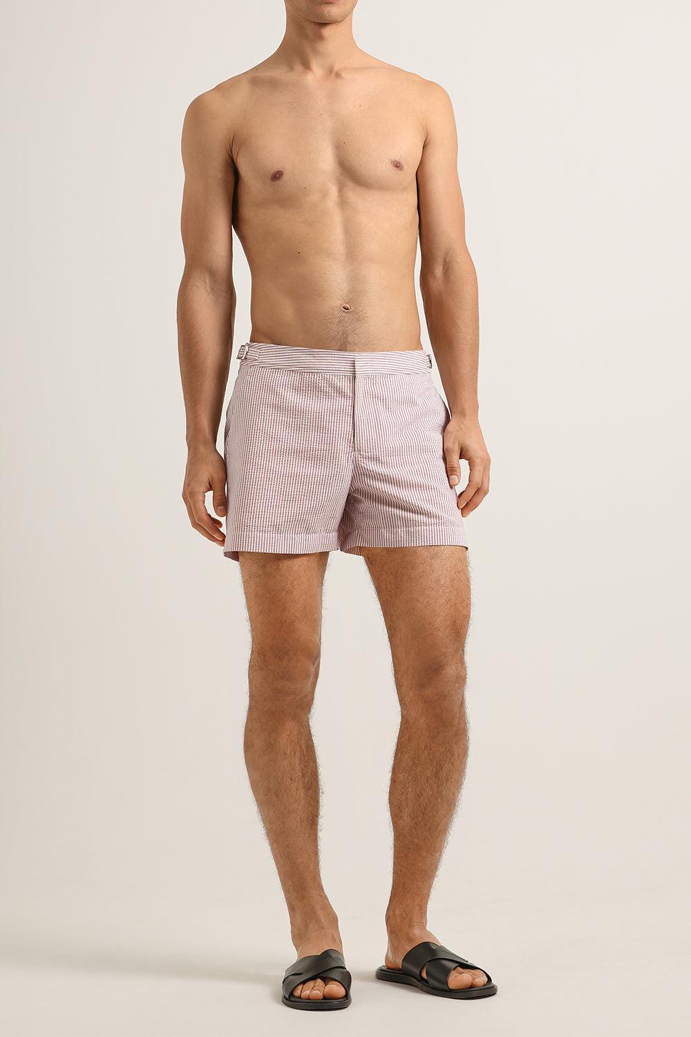Setter Seersucker Swim Short-STRIPE-30-MENSCLOTHINGPANTS-ORLEBAR BROWN