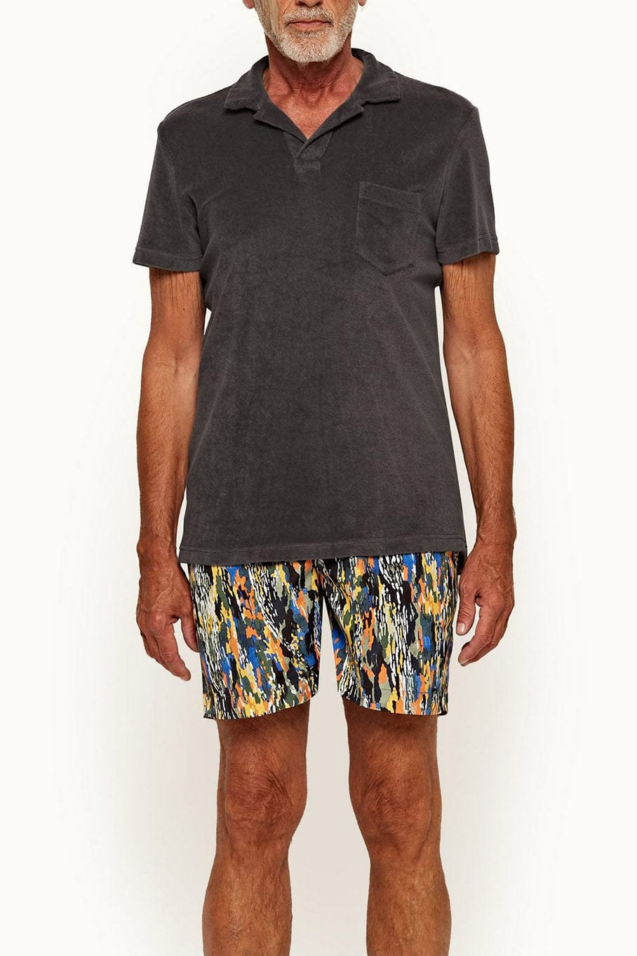 ORLEBAR BROWN-Terry Towelling Polo - Cave-