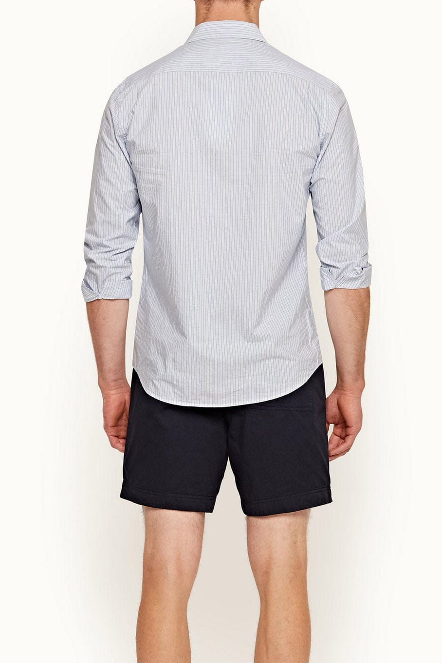 ORLEBAR BROWN-Giles Linen Stripe Button Up Shirt-