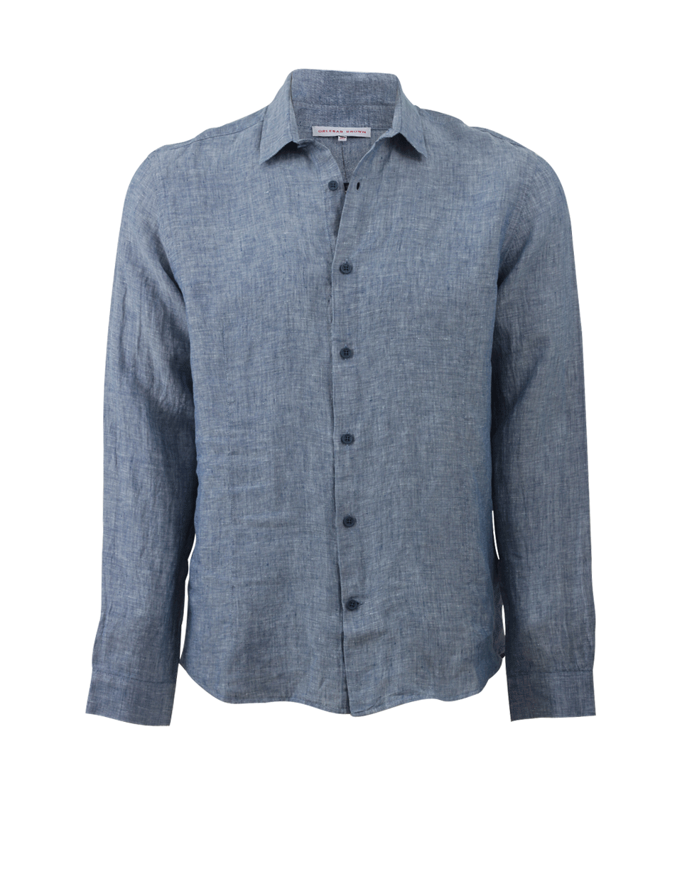 ORLEBAR BROWN-Morton Linen Shirt-