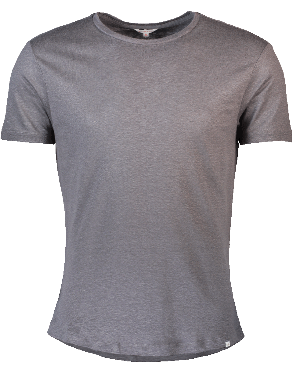 ORLEBAR BROWN-OB-T Linen Fossil Tailored-Fit Crew Neck T-Shirt-