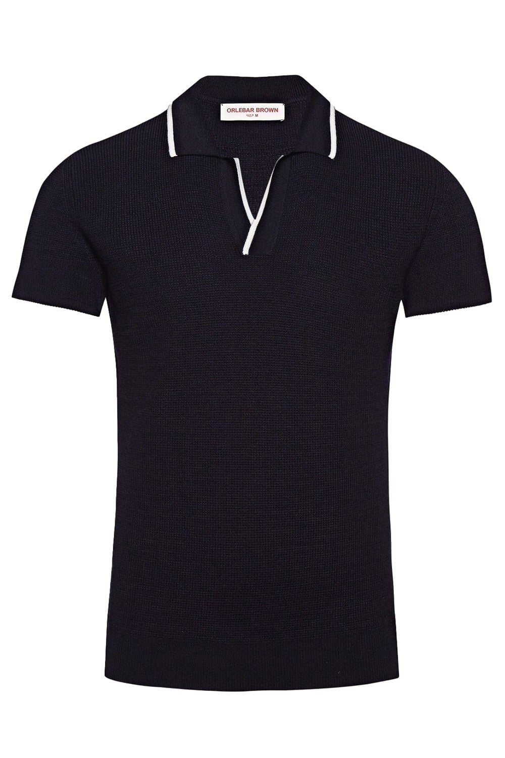 ORLEBAR BROWN-Horton Merino Polo - Navy-