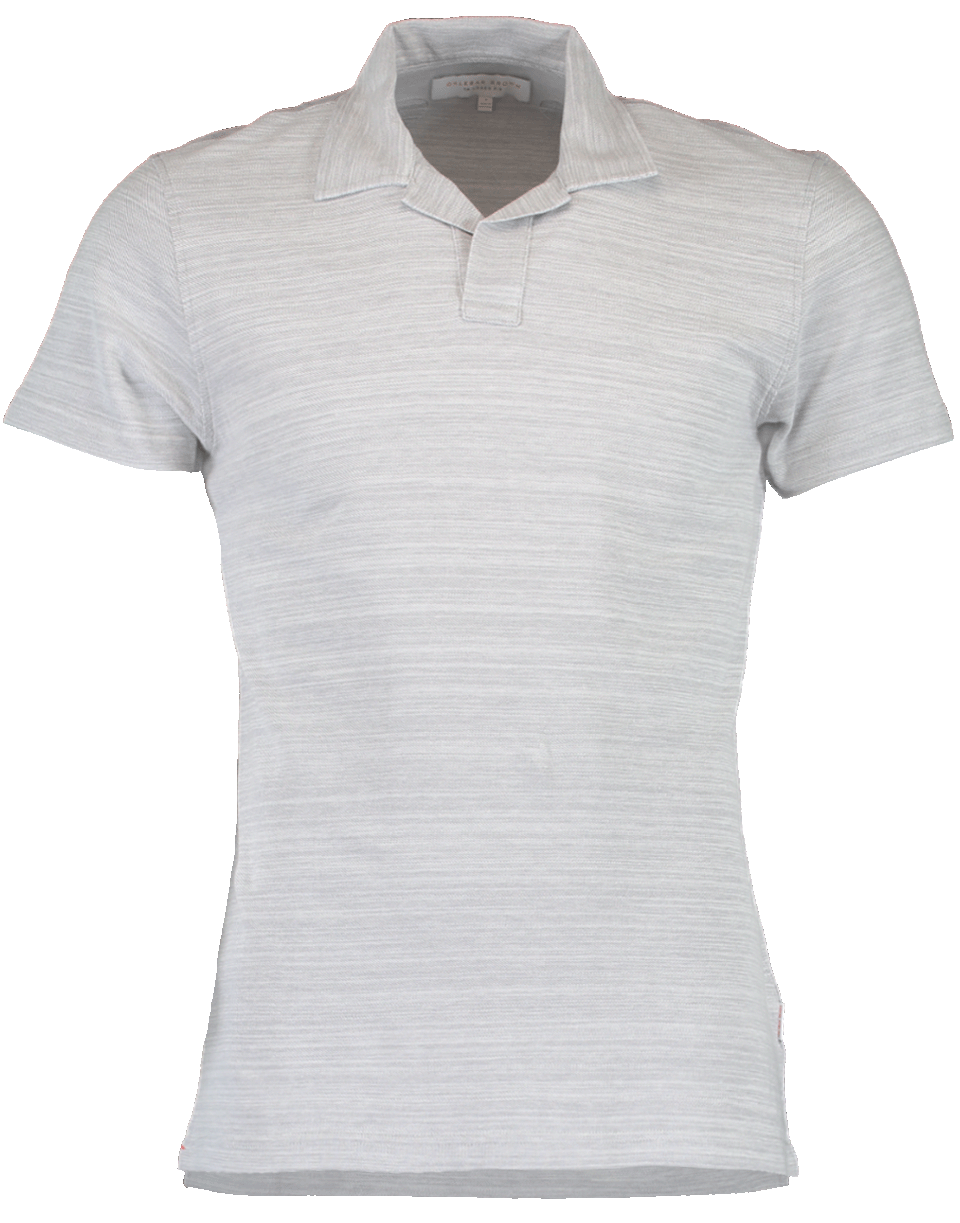 ORLEBAR BROWN-Felix Pewter Cloud Resort Polo-