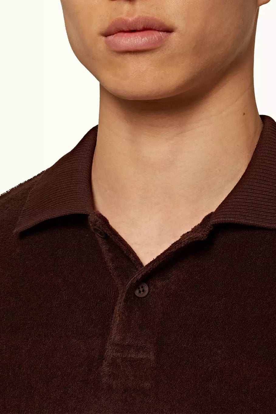 ORLEBAR BROWN-Men’s Felix Linen Polo - Port-