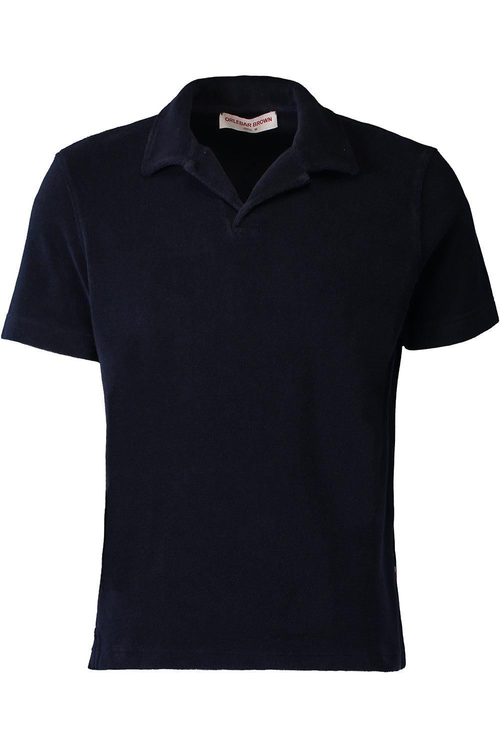  Terry Resort Towelling Polo Shirt-BLUE-S-MENSCLOTHINGTEE-ORLEBAR BROWN 