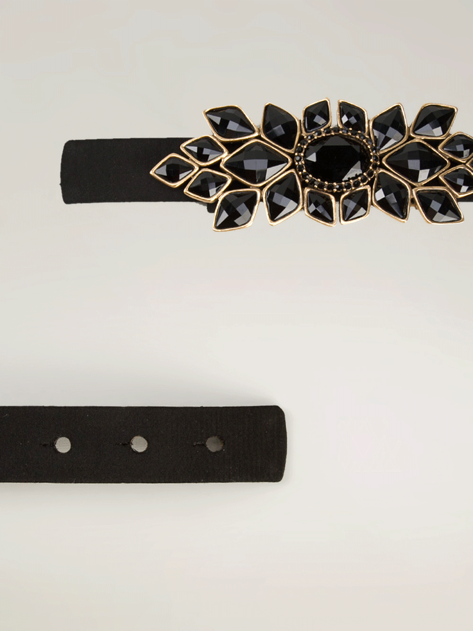 OSCAR DE LA RENTA-Jewel Buckle Faille Belt-