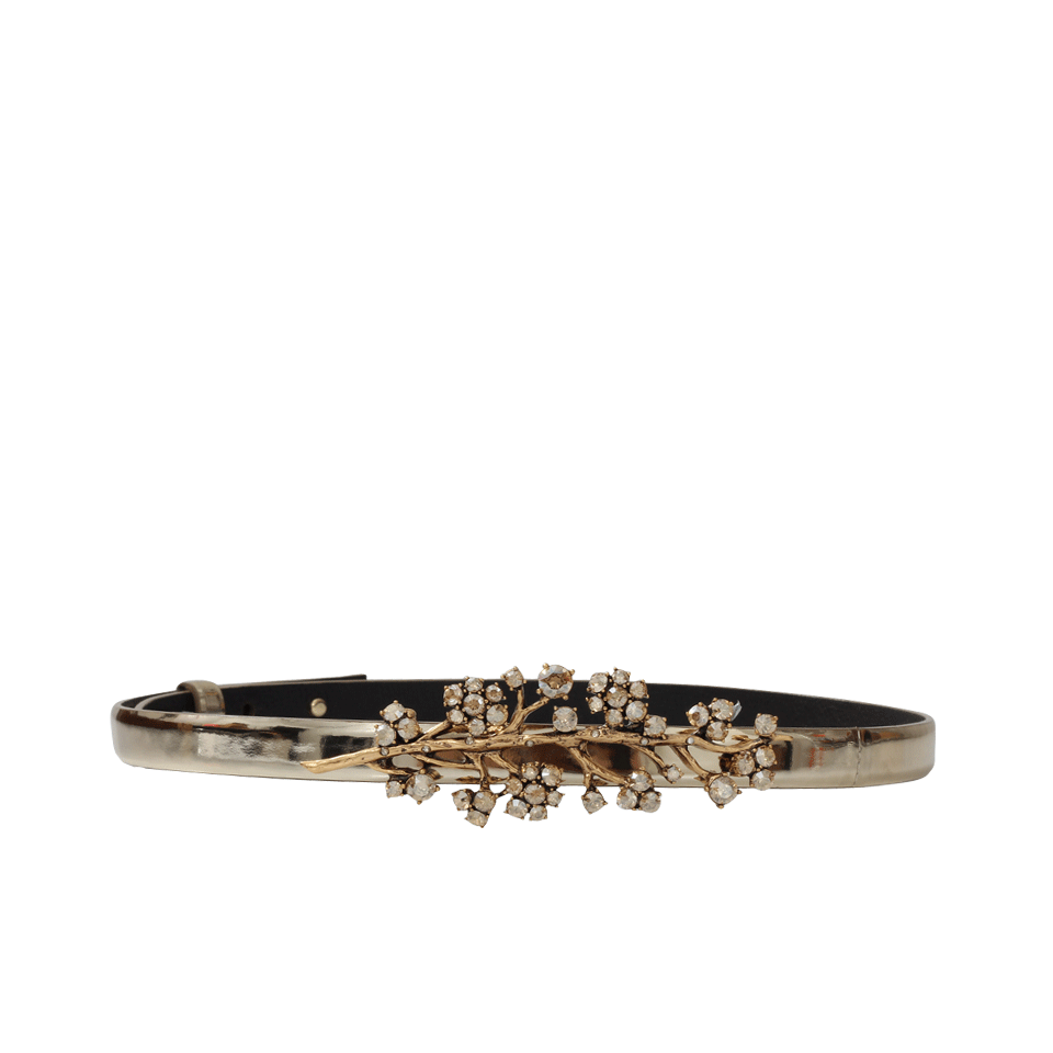 OSCAR DE LA RENTA-Floral Branch Belt-