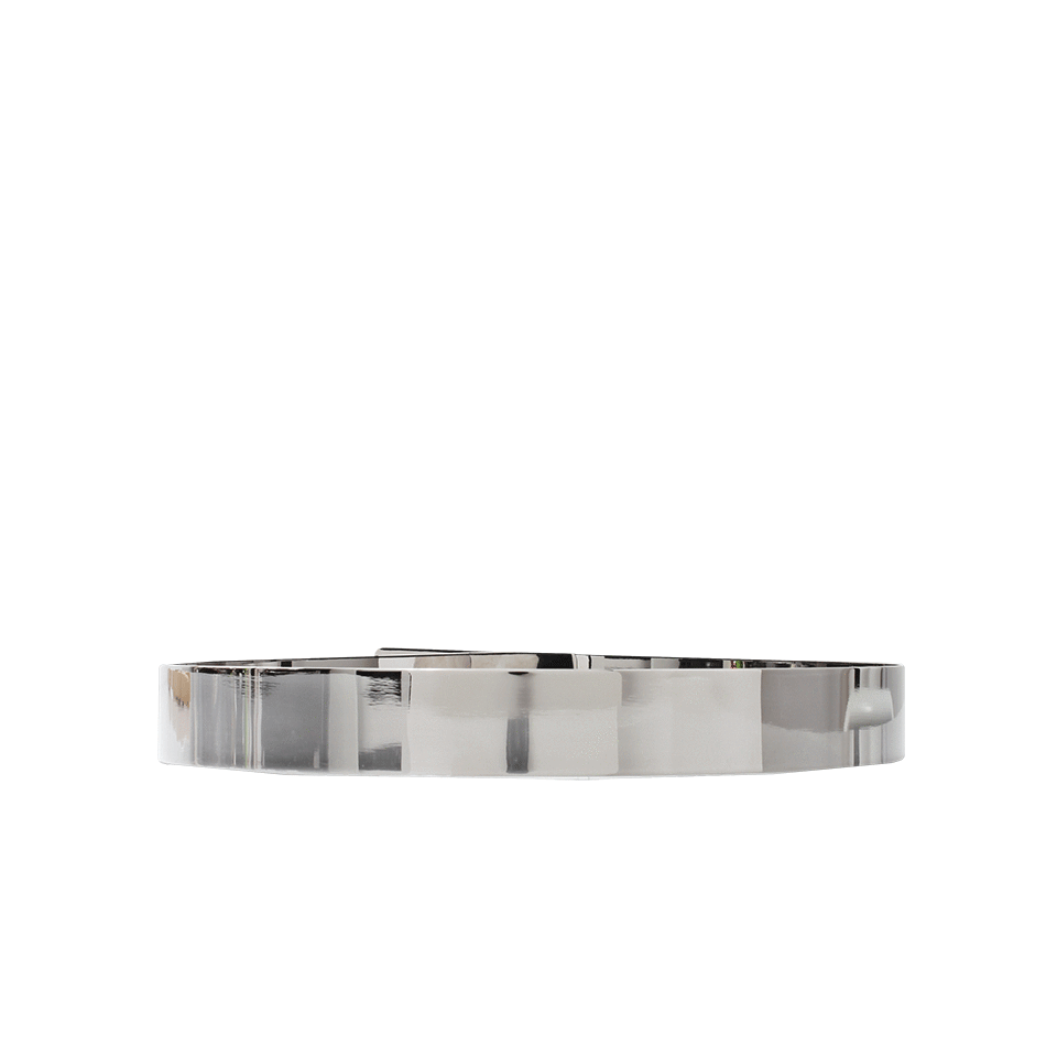 OSCAR DE LA RENTA-Back Closure Metal Belt-