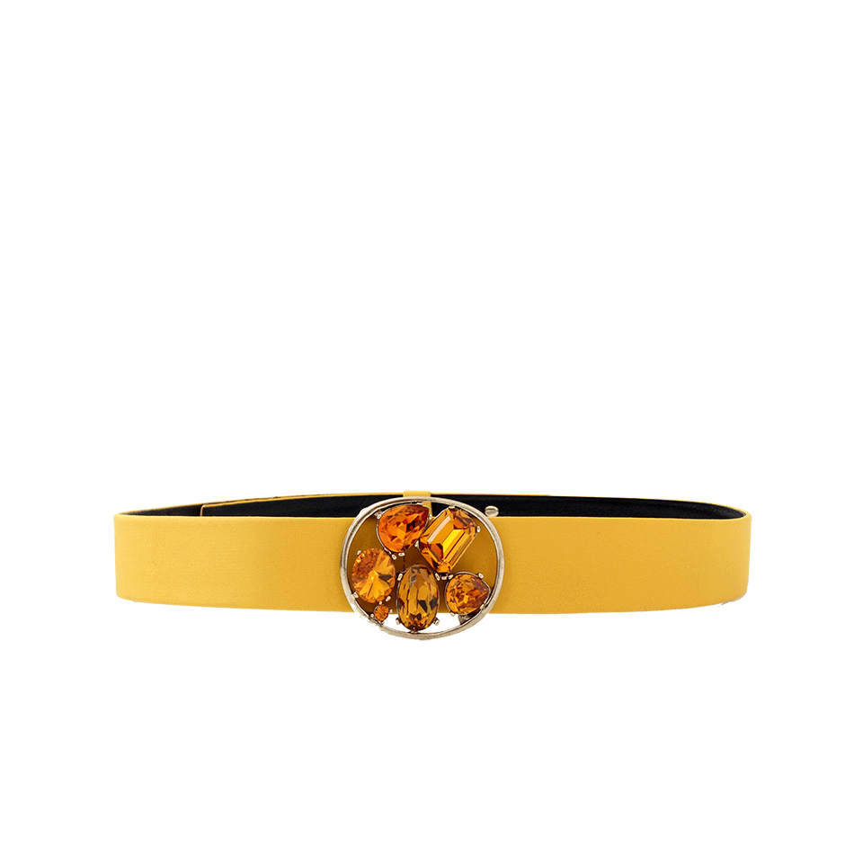 OSCAR DE LA RENTA-Skinny Faille Jewel Belt-