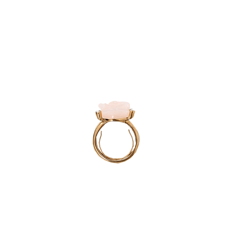 OSCAR DE LA RENTA-Resin Rose Ring-PETAL