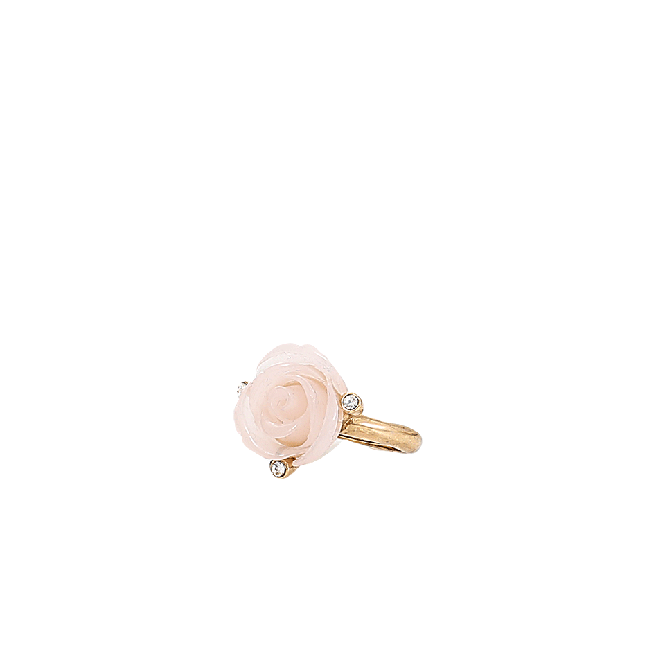 OSCAR DE LA RENTA-Resin Rose Ring-PETAL
