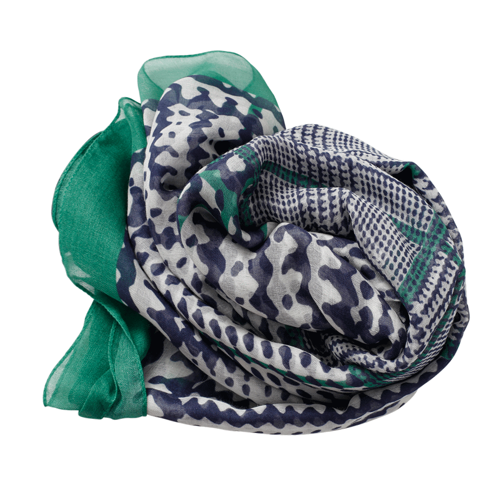 OSCAR DE LA RENTA-Glen Plaid Scarf-MALACITE