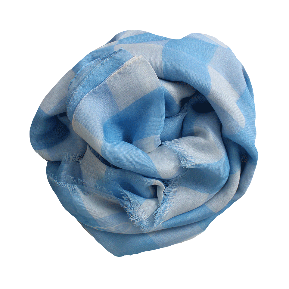 OSCAR DE LA RENTA-Buffalo Check Scarf-WDGWOOD