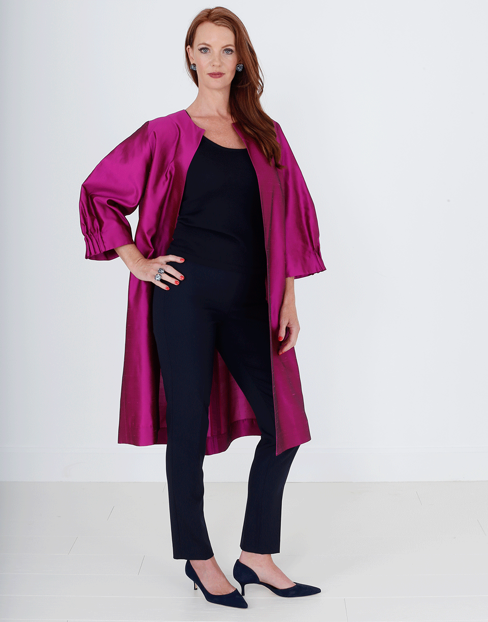 OSCAR DE LA RENTA-Open Front Coat-
