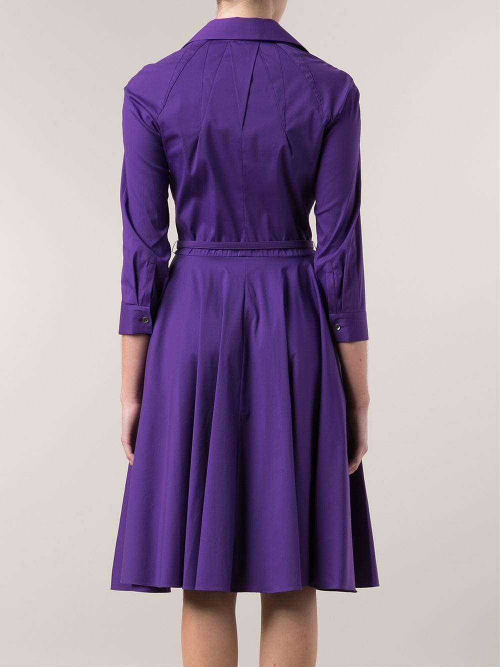OSCAR DE LA RENTA-Poplin Shirt Dress-