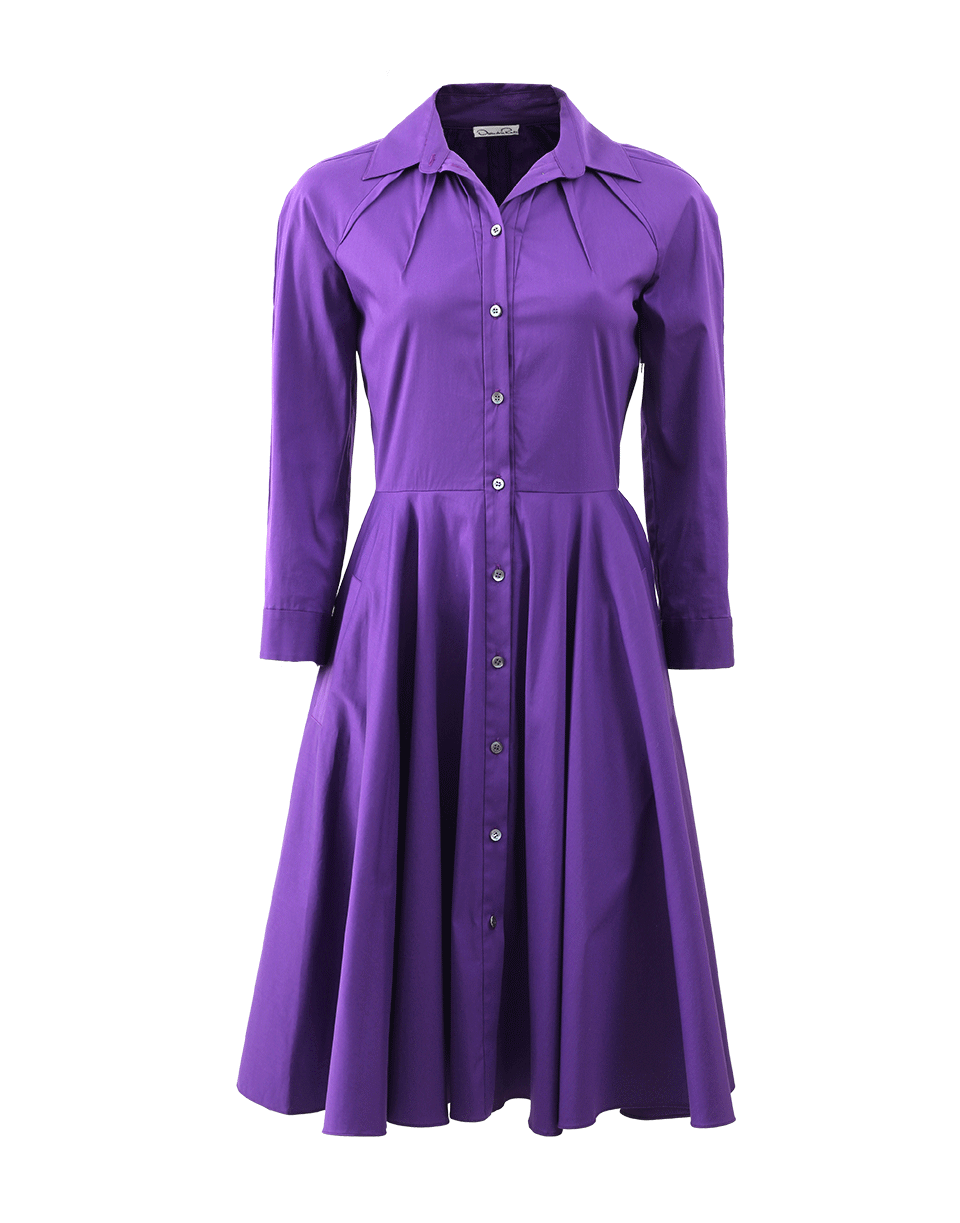 OSCAR DE LA RENTA-Poplin Shirt Dress-