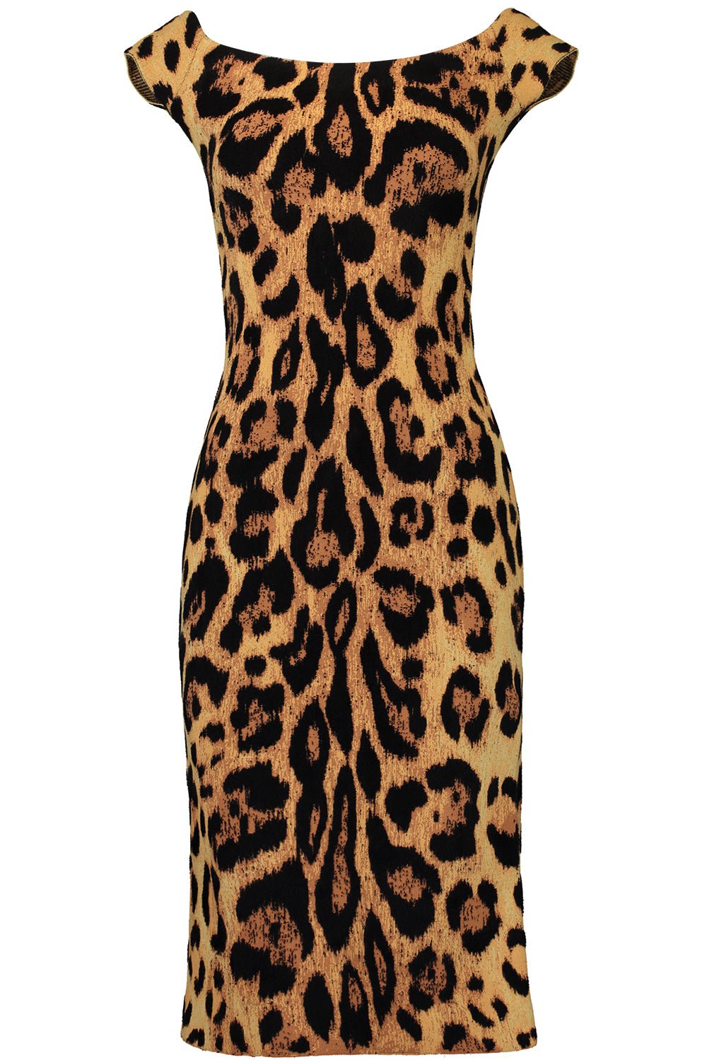 OSCAR DE LA RENTA-Off Shoulder Scoop Neck Printed Dress-