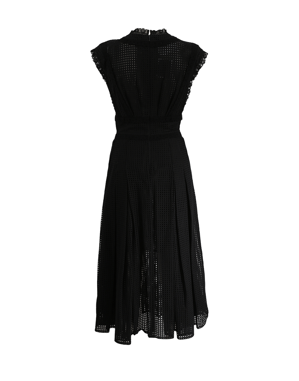 OSCAR DE LA RENTA-Eyelet Dress-