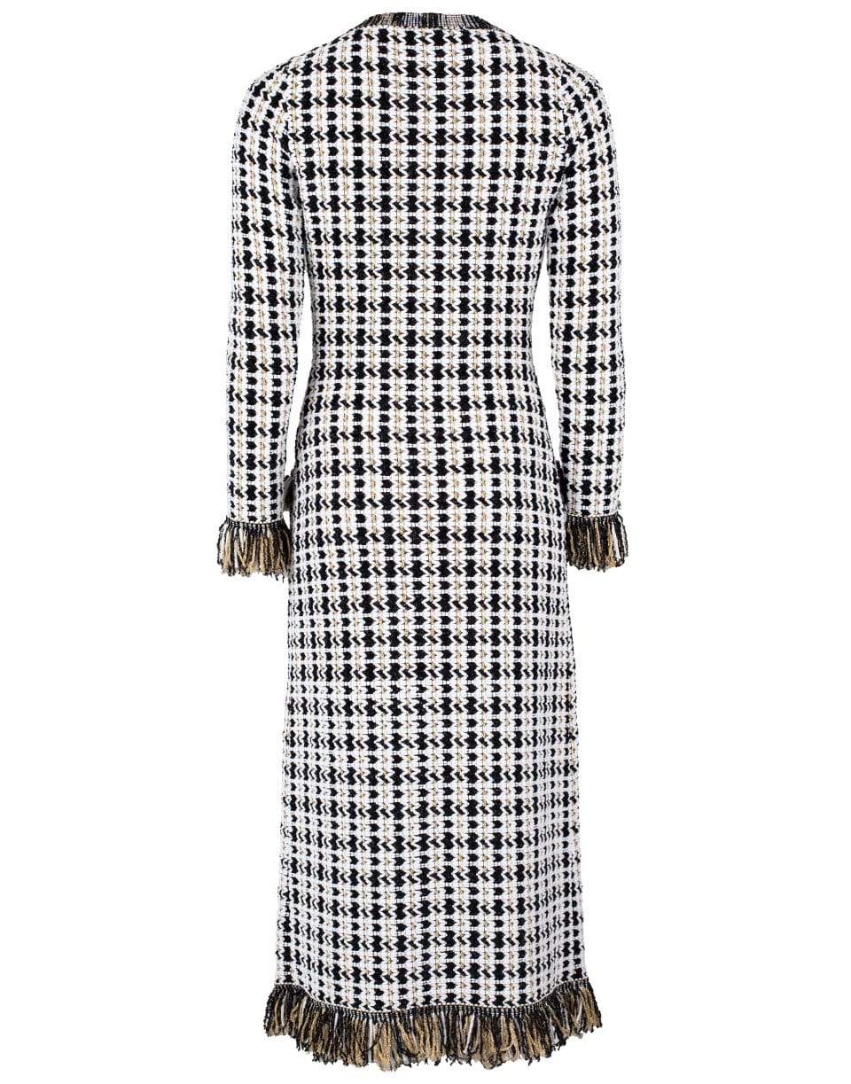 OSCAR DE LA RENTA-Tweed Cardigan Dress-