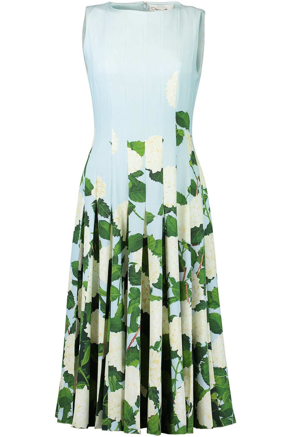OSCAR DE LA RENTA-Printed Cady Dress-