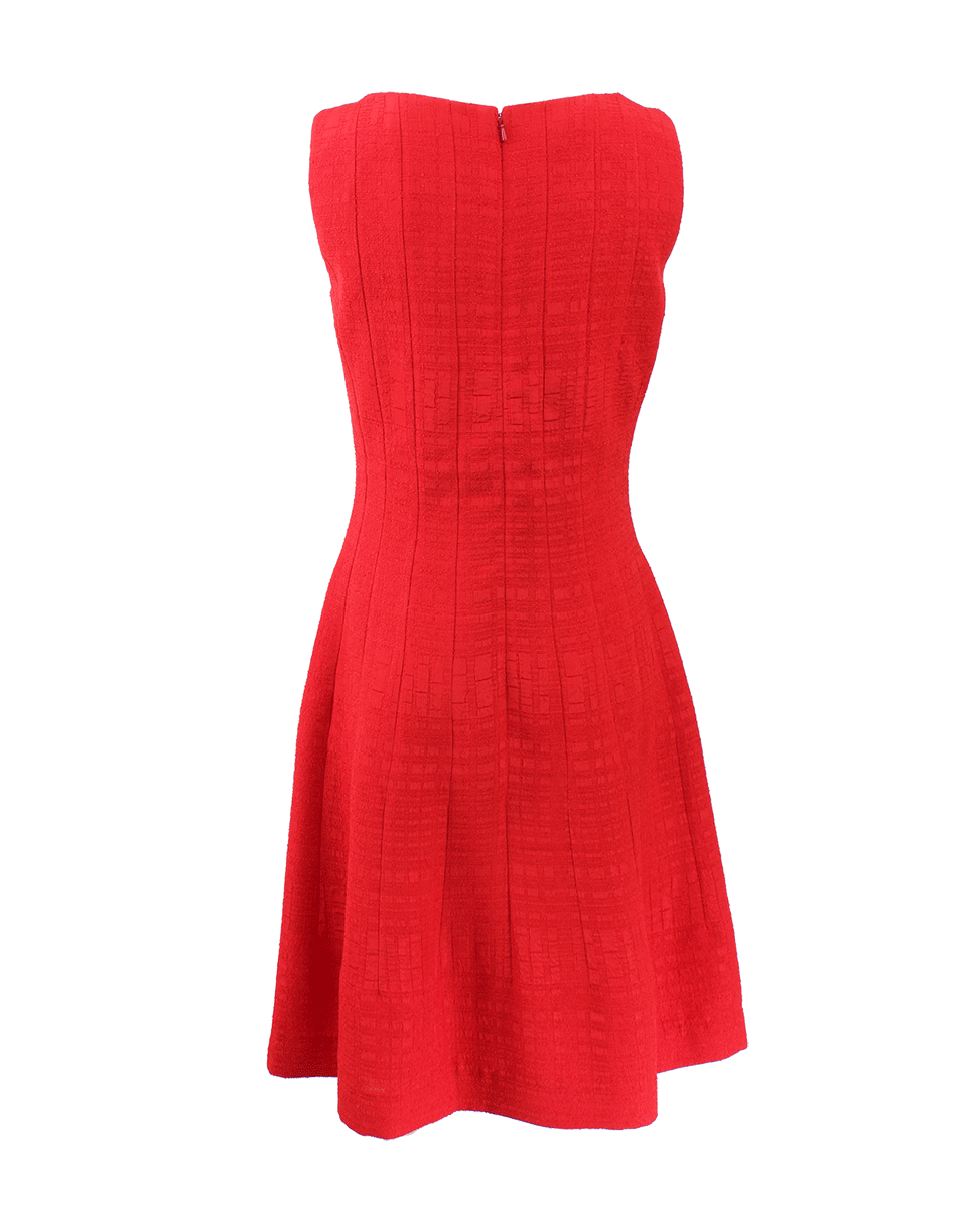 OSCAR DE LA RENTA-Full Bottom Jacquard Dress-
