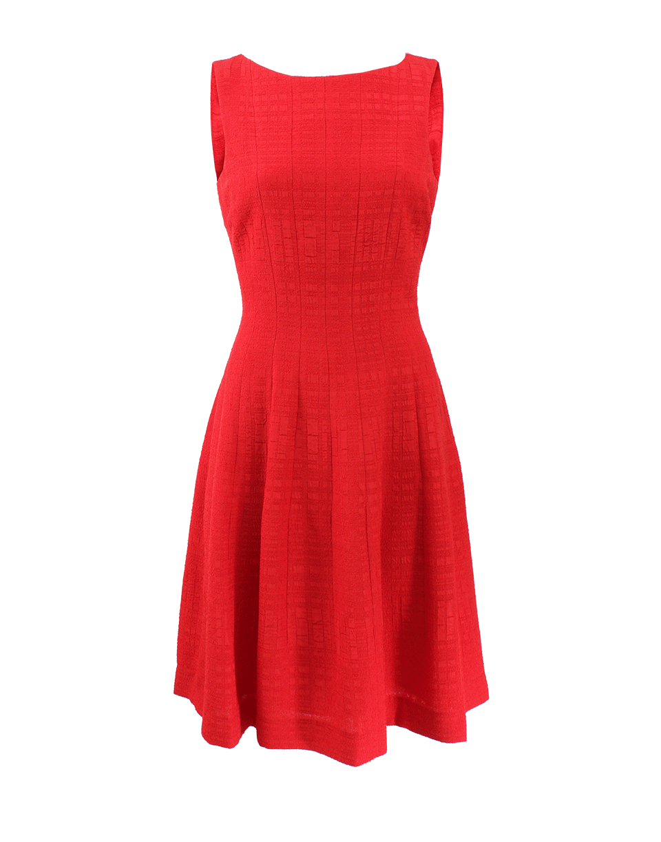 OSCAR DE LA RENTA-Full Bottom Jacquard Dress-