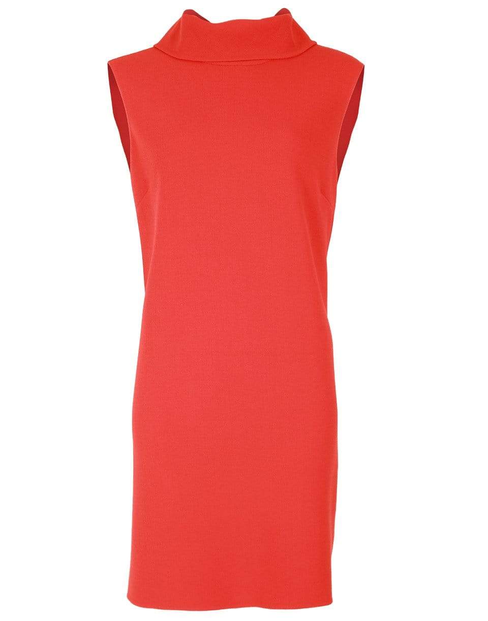OSCAR DE LA RENTA-Back Tie Scarf Shift Dress-