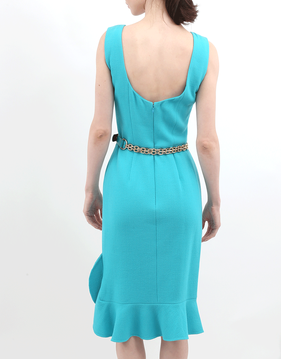 OSCAR DE LA RENTA-Flounce Bottom Dress-