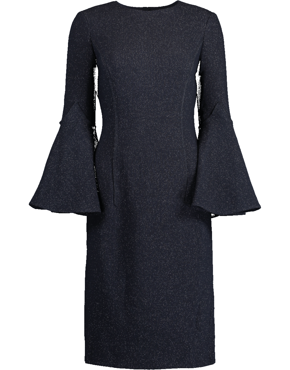 OSCAR DE LA RENTA-Shimmer Wool Pencil Dress-