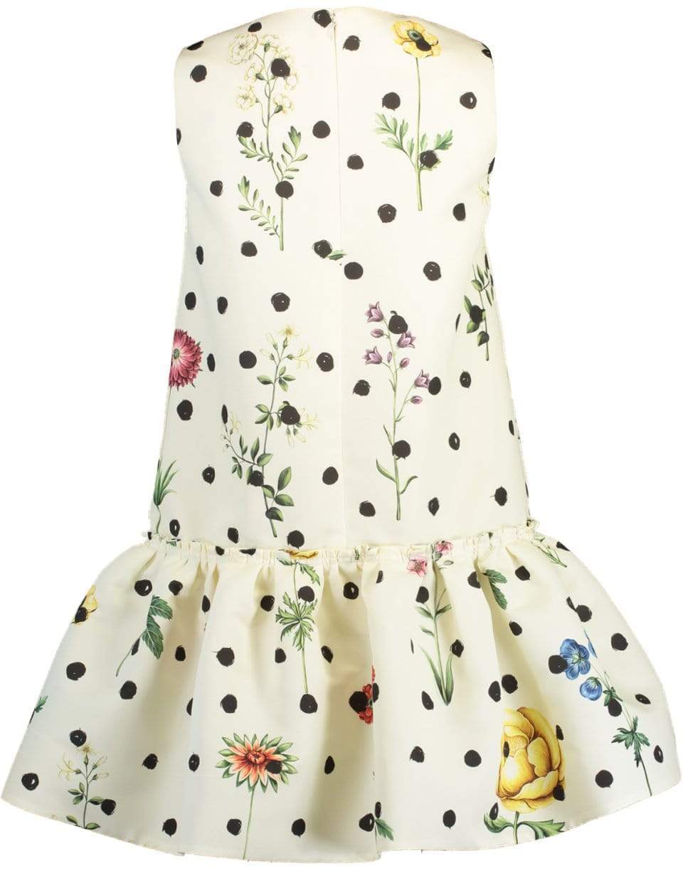 OSCAR DE LA RENTA-Sleeveless Sac Dress With Flounce At Hem-