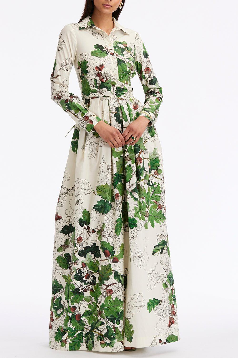 OSCAR DE LA RENTA-Unfinished Acorn Dress-