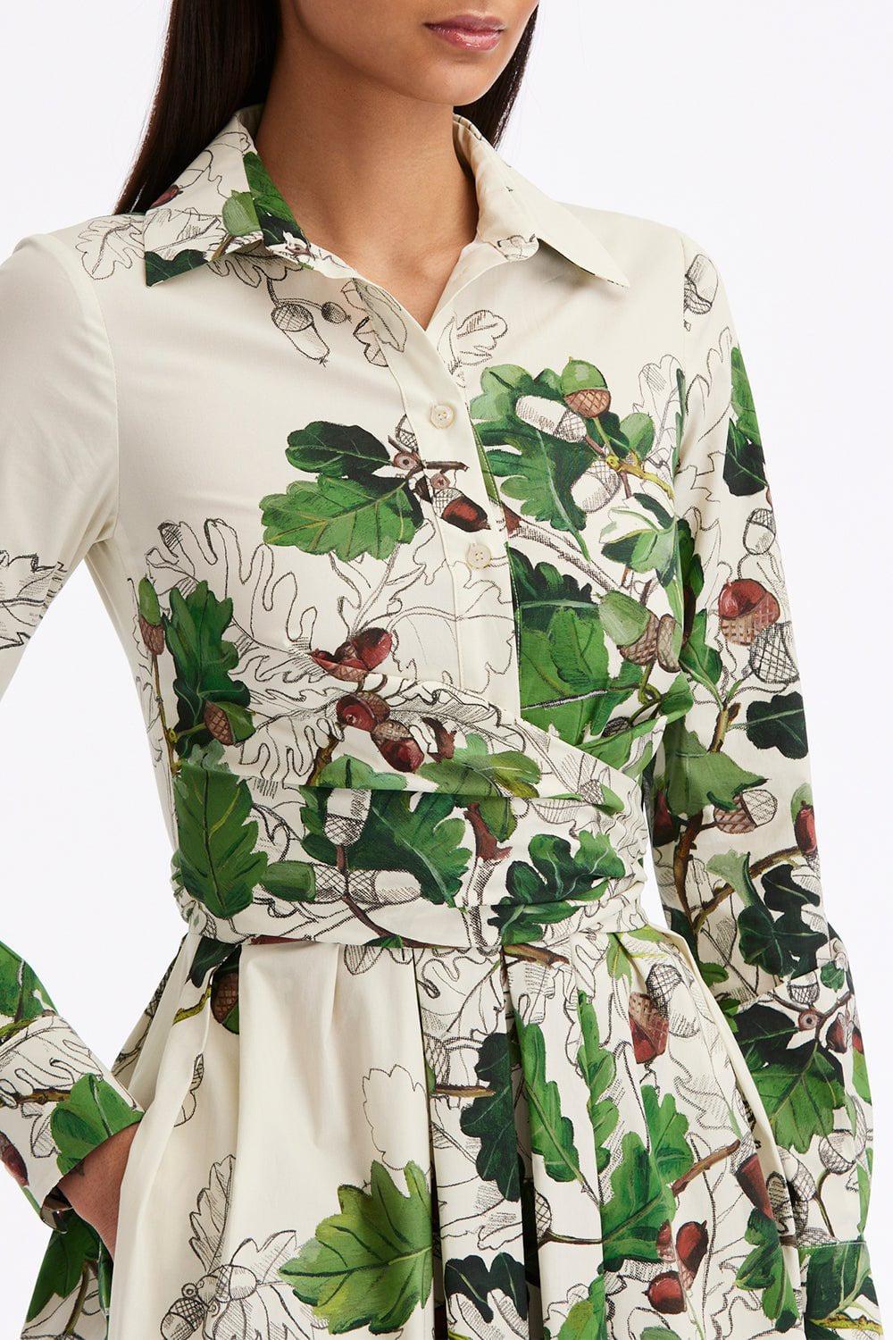 OSCAR DE LA RENTA-Unfinished Acorn Dress-