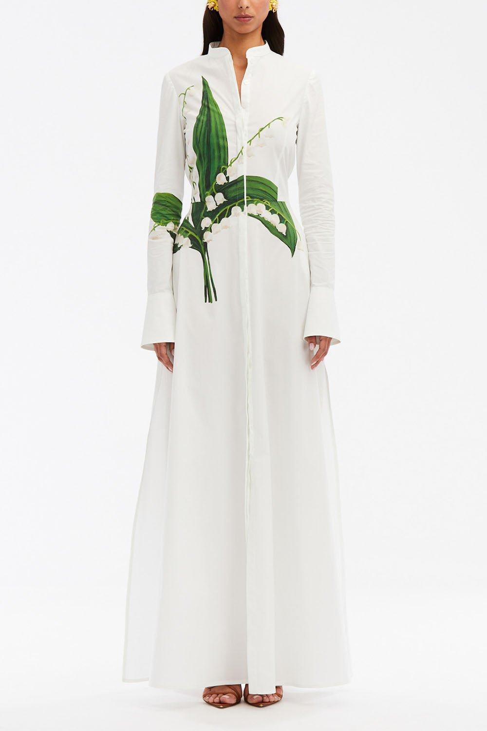 OSCAR DE LA RENTA-Lily Of The Valley Caftan-