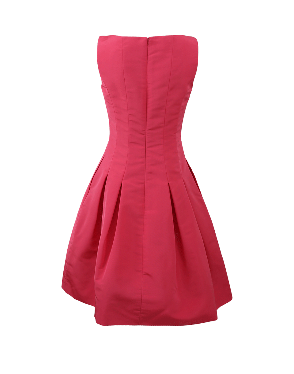 OSCAR DE LA RENTA-Pleated Skirt Dress-