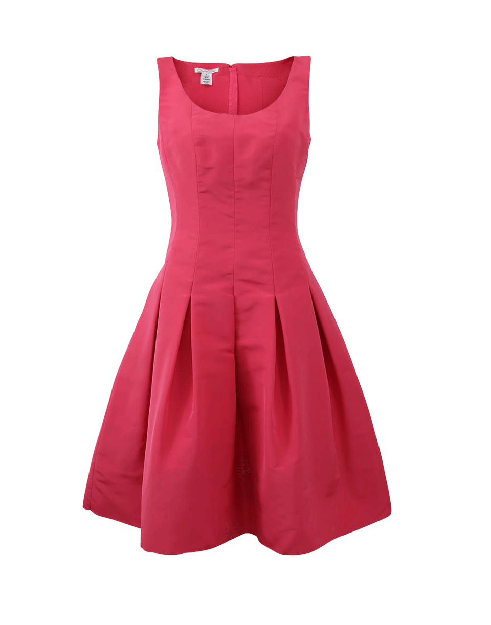 OSCAR DE LA RENTA-Pleated Skirt Dress-