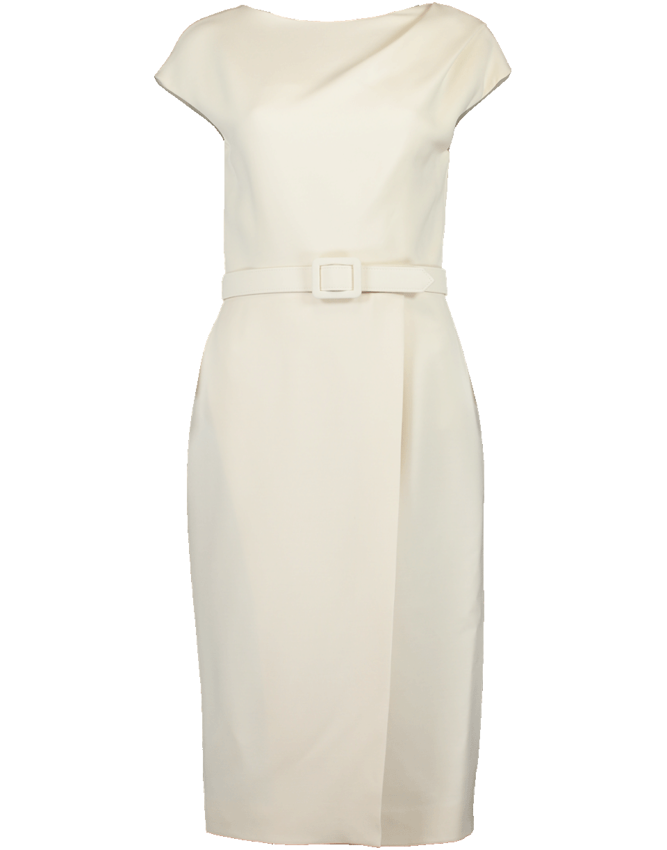 OSCAR DE LA RENTA-Asymmetrical Overlay Dress-