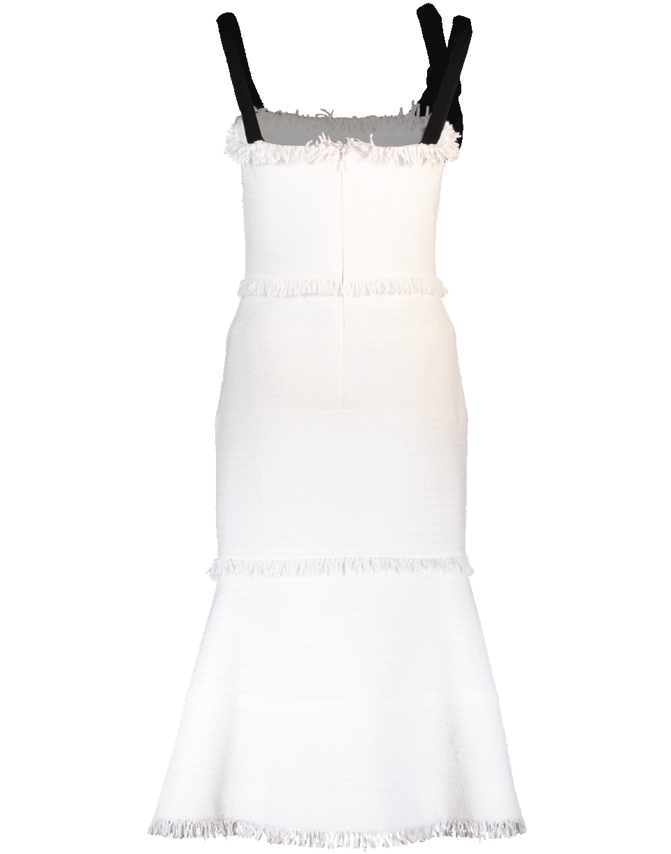 OSCAR DE LA RENTA-Fitted Tube Strap Tank Dress-