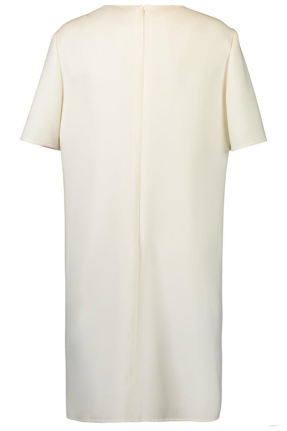 OSCAR DE LA RENTA-Painted Poppies Shift Dress - Ivory-