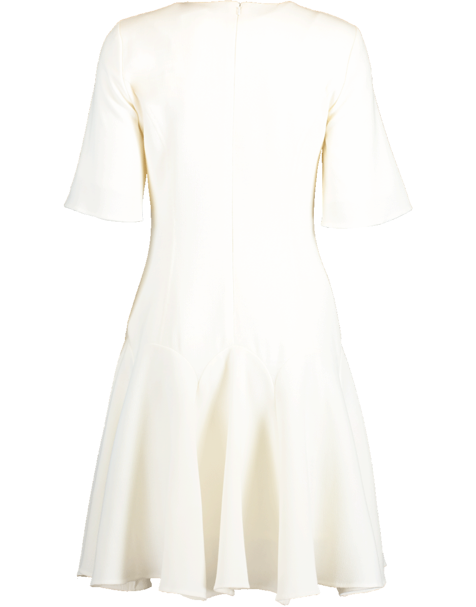 OSCAR DE LA RENTA-Flounce Hem Shift Dress-