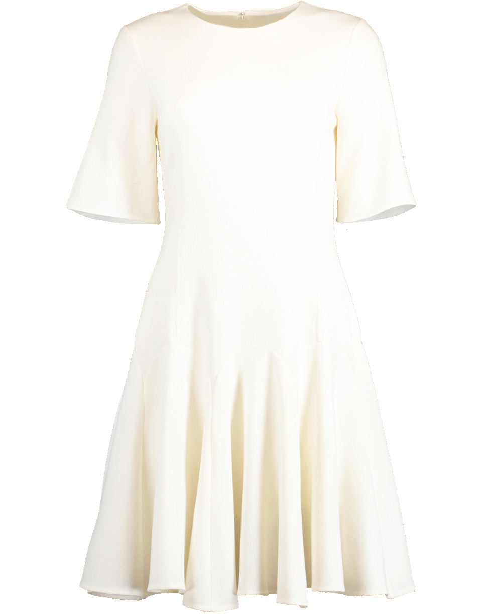 OSCAR DE LA RENTA-Flounce Hem Shift Dress-