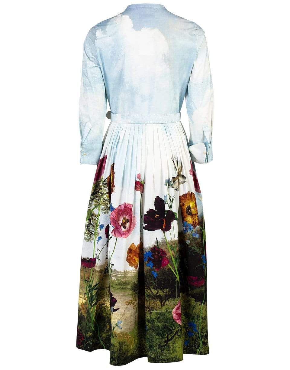 OSCAR DE LA RENTA-Cotton Poplin A-Line Dress-
