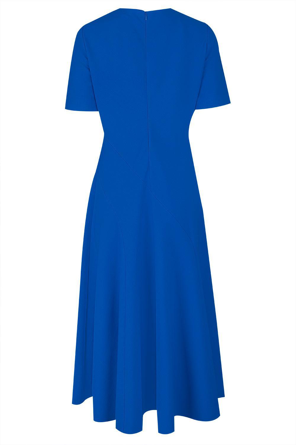 OSCAR DE LA RENTA-Short Sleeve Wave Dress-