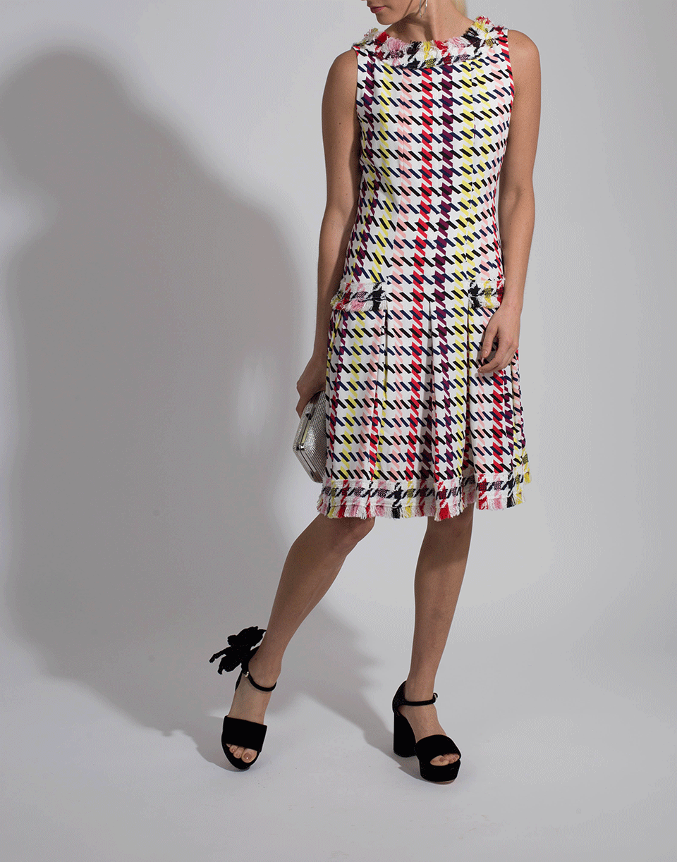 OSCAR DE LA RENTA-Tweed Dress-