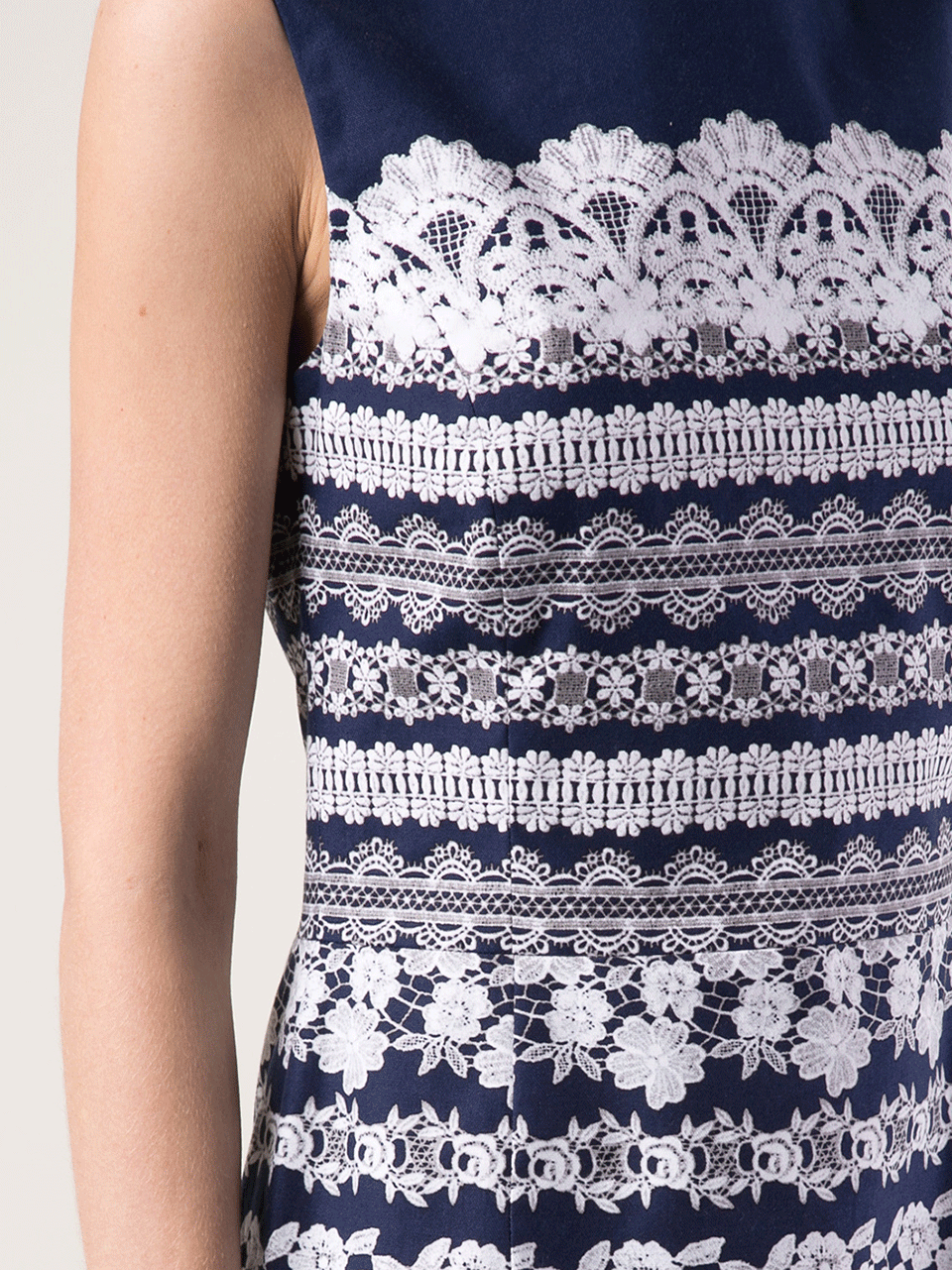 OSCAR DE LA RENTA-Bateau Neck Slim Fit Dress-