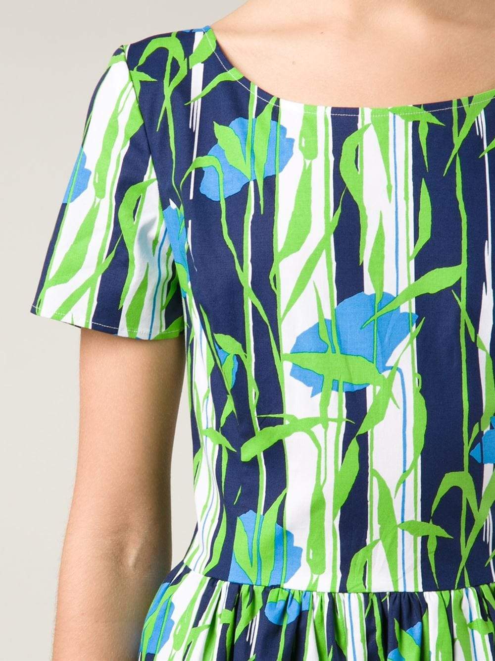 OSCAR DE LA RENTA-Floral Print Dress-