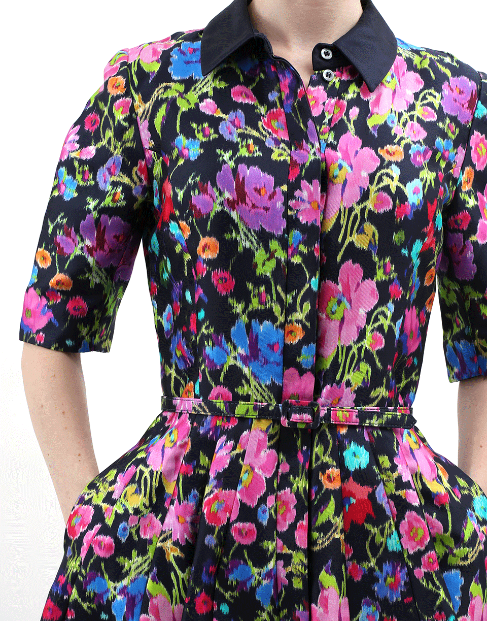 OSCAR DE LA RENTA-Mikado Shirt Dress-