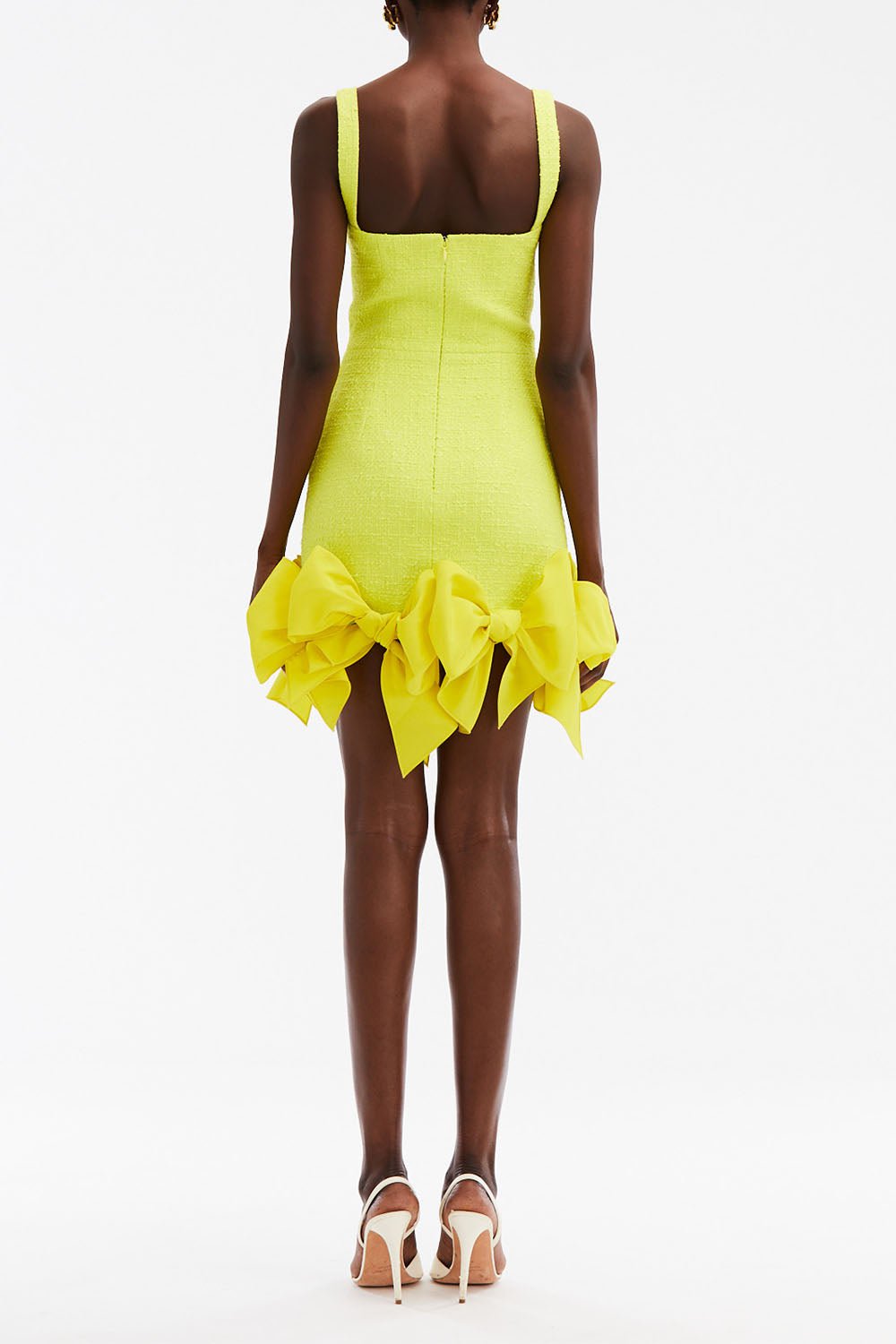 OSCAR DE LA RENTA-Faille Bow Mini Tank Dress-