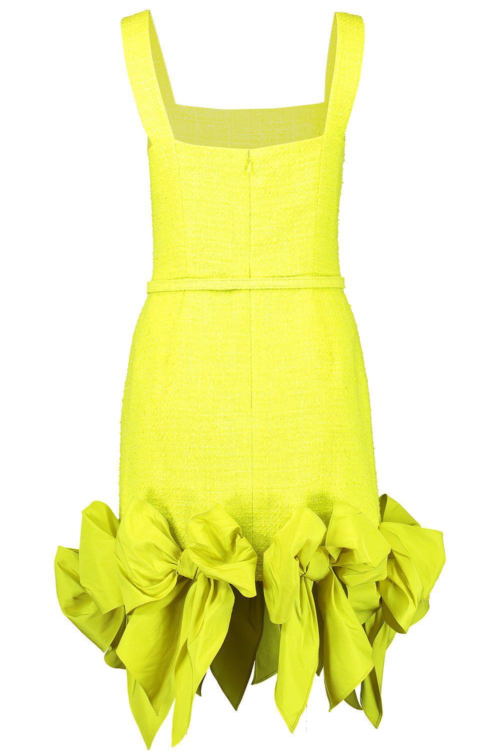 OSCAR DE LA RENTA-Faille Bow Mini Tank Dress-